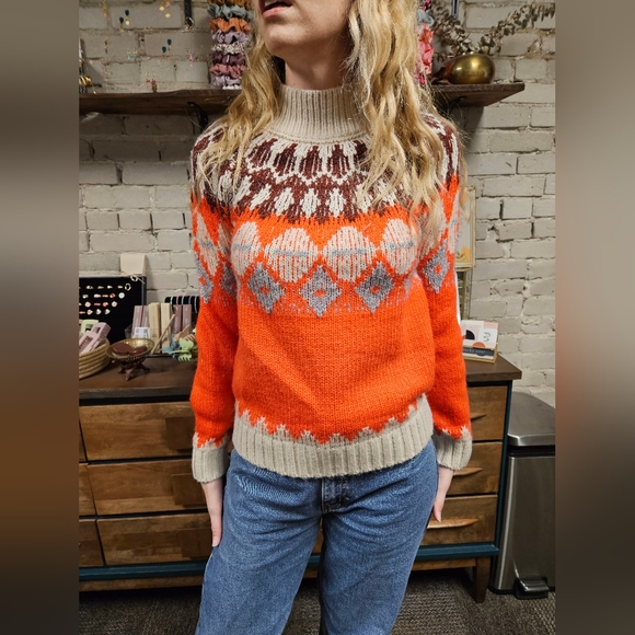 'Ricki's' Mock Neck Knit Sweater - Picture 2 of 6